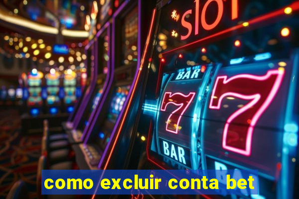 como excluir conta bet